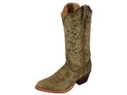 Twisted X Western Boots Womens Round Stitch 7.5 B Bomber Brown WWTL002