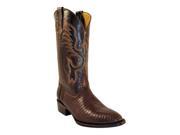Ferrini Western Boots Mens Teju Lizard Exotic 7.5 EE Brown 11111 09