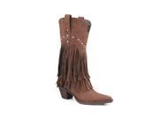 Roper Western Boots Womens Fringe Studs 11 B Brown 09 021 1556 0682 BR
