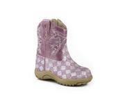 Roper Western Boots Girls Glitter 4 Infant Pink 09 016 1901 0028 PI