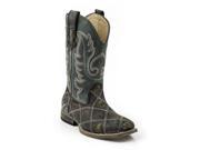 Roper Western Boots Boys Patchwork 3 Child Brown 09 018 0903 0295 BR