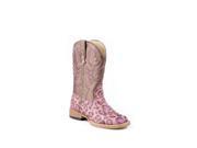 Roper Western Boots Girls Leopard 1 Child Pink 09 018 1901 0072 PI