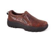 Roper Western Shoes Mens Croco Slip On 10 Brown 09 020 0601 0249 BR