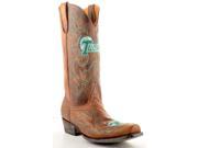Gameday Boots Mens Western Tulane Green Wave 10.5 D Brass TUL M011 1