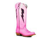 Olathe Western Boots Girls Cowboy Lightning Bolt 11 Child Pink OK32