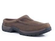 Roper Western Shoes Mens Leather Slip 10.5 D Brown 09 020 1650 1561 BR
