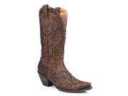 Stetson Western Boots Women Underlay 9.5 B Brown 12 021 6105 0183 BR