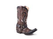 Stetson Western Boots Mens Outlaw Snip 10 D Brown 12 020 6104 0100 BR
