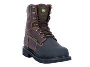 John Deere Work Boots Men 8 Steel Toe Xrd Met 11.5 M Chocolate JD8375