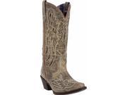 Laredo Western Boots Womens 12 Wing Underlay 7 M Taupe Black 52157
