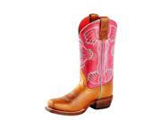 Macie Bean Western Boots Girls Southwest Aztec 10 Child Brown MK9075