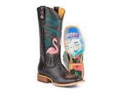 Tin Haul Western Boots Womens Flamingo 7.5 B Black 14 021 0007 1214 BL