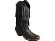 Twisted X Western Boots Womens Steppin Out 10 B Black Deertan WSO0020