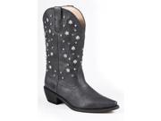 Roper Western Boots Womens Light Crystal 9 B Black 09 021 1552 0973 BL