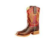 Anderson Bean Western Boot Boys Leather Sunset 3 Child Brown Red K7062