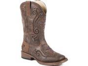 Roper Western Boots Girls Bling 12 Child Brown 09 018 1901 0098 BR