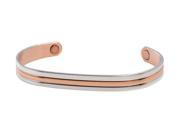 Sabona Jewelry Mens Womens Bracelet Magnetic XL Silver Copper 542
