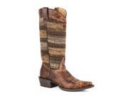 Roper Western Boots Womens Vintage Snip 7 B Brown 09 021 7627 0788 BR