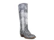 Macie Bean Western Boots Womens Tall Flower Petal 8.5 B Gray M5001