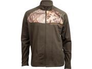 Rocky Outdoor Jacket Men Mobility Full Zip Fleece L Dark Brown HW00073