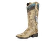Stetson Western Boots Womens Feather 7 B Brown 12 021 7601 0565 BR