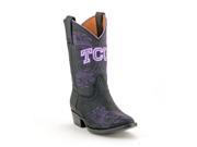 Gameday Boots Girls Texas Christian 11.5 Child Black TCU G032 2