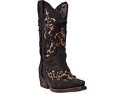 Laredo Western Boots Girls Sabre Leopard Underlay 3 Child Brown LC2233