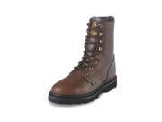 Justin Work Boots Mens Premium Lace Up Round Toe 10 M Tan WK905