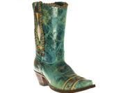 Johnny Ringo Western Boots Womens Cowboy Lacing 6.5 B Turq JR922 78T