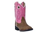 Laredo Western Boots Girls Kids Mahaska 2.5 Child Brown Pink LC2268