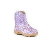 Roper Western Boots Girls Floral 2 Infant Purple 09 016 1901 1520 PU