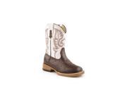 Roper Western Boots Boys Ostrich 6 Infant Brown 09 017 1900 0049 BR
