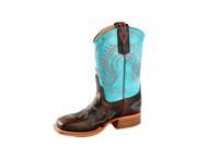 Anderson Bean Western Boots Boys Aztec 9 Child Brown Turquoise K7061