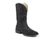 Roper Western Boots Womens Cross Bling 8 B Black 09 021 1901 0936 BL