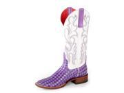 Macie Bean Western Boots Womens People Eater Weave 10 M Purple M9073