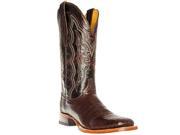 Cinch Western Boots Mens Caiman Belly Square Toe 8.5 D Mahogany CFM560
