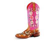 Macie Bean Western Boot Womens Can t Get Enough Floral 6.5 M Tan M9070