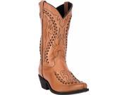 Laredo Western Boots Mens 12 Bucklace Snip Toe 7.5 D Ant Tan 68432