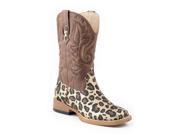 Roper Western Boots Paisley Girls Ostrich Brown 09 016 1901 0194 BR