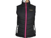 Rocky Western Vest Womens Quilted Insulated Full Zip S Black LW00140