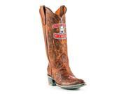Gameday Boots Womens Western South Dakota Coyotes 8 B Brass SDA L245 1