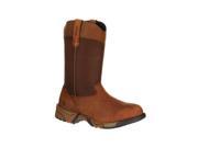 Rocky Work Boots Womens Aztec Pull On Leather 6.5 M Brown RKK0135