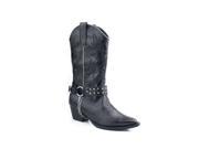 Roper Western Boots Girls Harness 3 Child Black 09 018 1556 0623 BL