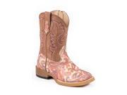 Roper Western Boots Girls Glitter 8 Infant Brown 09 017 1901 0194 BR