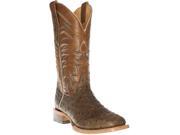 Cinch Western Boots Mens Full Quill Ostrich Leather 9 D Oryx CFM551