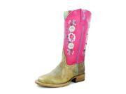 Macie Bean Western Boots Girls Kids Rose Lizard 11 Child Tan MK7047