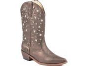Roper Western Boots Womens Light Crystal 9 B Brown 09 021 1552 0971 BR