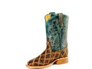 Anderson Bean Western Boots Boys Kids Patchwork 11 Child Tan K1075