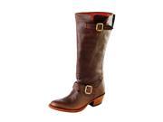 Macie Bean Western Boots Womens Middleton Buckle Goat 6 B Brown M3009