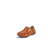 Tony Lama Casual Shoes Womens Oxford Striped Canvas 7 B Orange RR3022L